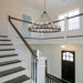 Black 48 Inch Wagon Wheel Chandelier IndustrialGrade