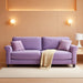 Deluxe Velvet 83 Inches Luxury Loveseat PurpleShade