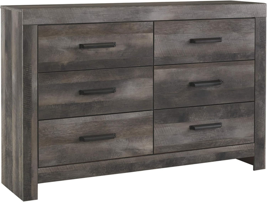 Signature Design by Ashley Wynnlow Wide 6 Drawer Bedroom Dresser, Gray
