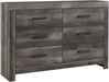 Signature Design by Ashley Wynnlow Wide 6 Drawer Bedroom Dresser, Gray