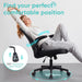 Office Chair, Ergonomic Desk Chair with Adjustable Lumbar Support and Flip up Armrest, Breathable Mesh Computer Chair for Home Office & Rolling Work Swivel Task Chairs