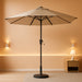9FT Outdoor Patio Umbrella with Tilt and Crank, Beige