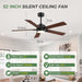 52Inch IndustrialGrade LED Ceiling Fan Remote Control