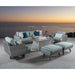 Ehrenfried Premium All-Weather Wicker 5 - Person Patio Conversation Sets with Sunbrella® Cushions