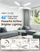 Compact 42 Inch Ceiling Fan With Remote