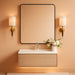 Charcoal Matte Aluminum Bathroom Mirror 30x36 Inch