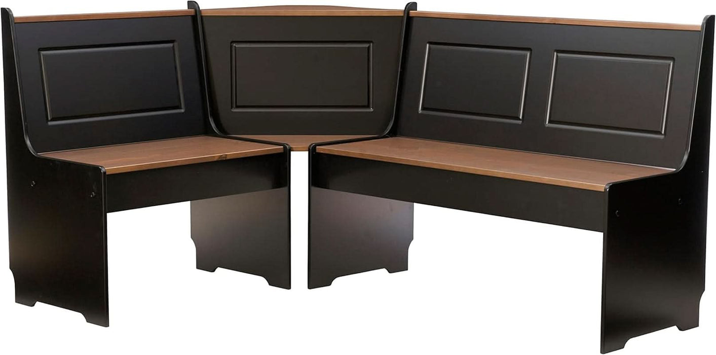 Black and Pecan Breakfast Dining Set Ardmore Nook