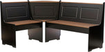 Black and Pecan Breakfast Dining Set Ardmore Nook