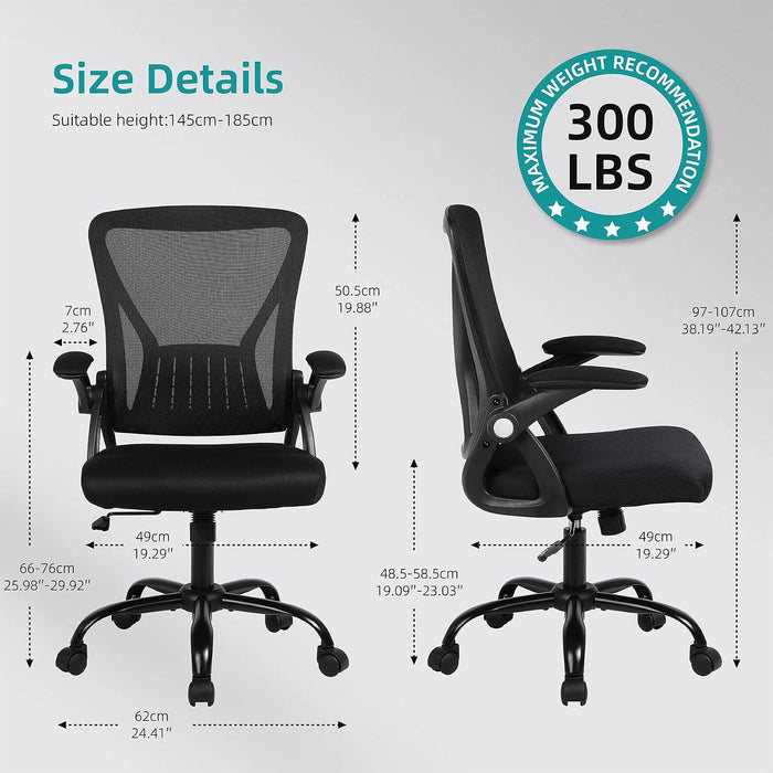 Ergonomic Office Chair, Mesh Desk Chair with Lumbar Support