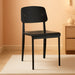 Cabin Modern Wood and Metal Kitchen and Dining Room Chair in Black