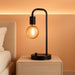 Industrial Table Lamp for Bedroom, Fully Dimmable Modern Bedside Lamps with 2700K Warm Light Bulb for Kids Reading, Minimalist Nightstand Lamps for Living Room, Office (Bulb Included)