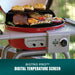 3-In-1 Dual Fuel Outdoor Bistro Pro Electric Grill & Griddle + Charcoal Mode BBQ, Red - 25302146