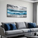 Canvas Wall Art for Living Room Wall Decor for Bedroom Office Wall Decoration Sea Wave Landscape Painting Black and White Pictures Artwork Room Aesthetic Home Decor 20X40 In