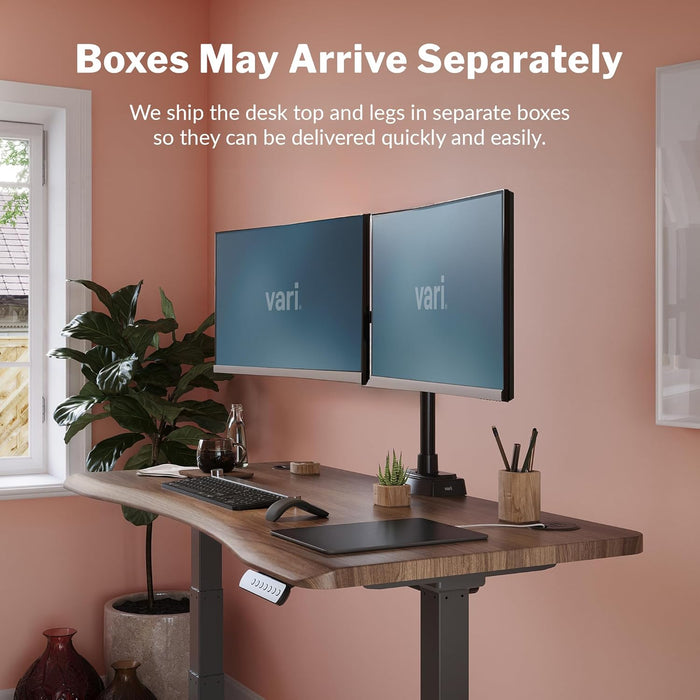 54x26 Walnut Electric Standing Desk Memory Settings