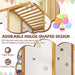 Twin Size Montessori NaturalWhite Floor Bed JungleGym