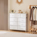 Sturdy Nine Drawer Dresser With Wardrobe Organization