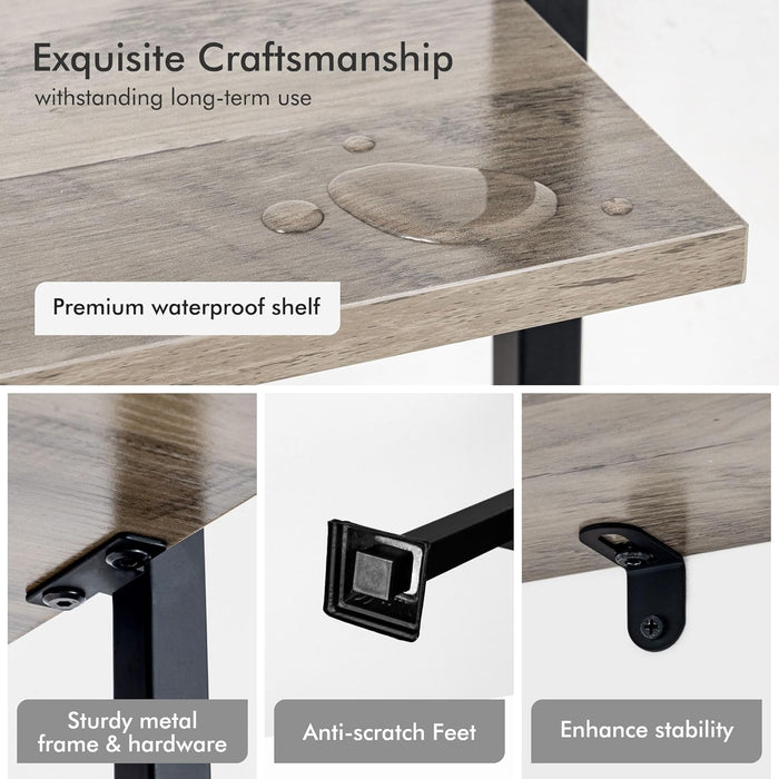Tall Narrow Ladder Shelf Black Powdercoated Framework