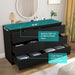 Black Six Drawer Dresser Featuring Generous Storage