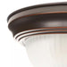 11 In. 2-Light Oil Rubbed Bronze Flush Mount