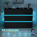 7 Drawer Dresser with LED Lights, Modern Black Dresser for Bedroom