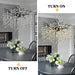 31.5" Tree Branch Chandelier Black 10-Light Crystal Chandelier