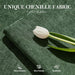 Green ThreeSeater Chenille Sofa With Tufted Upholstery