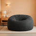 Bean Bag Chair - 5' Giant Memory Foam Lounge Chair with Soft Microfiber Cover – Cozy Furniture for Living Room, Dorm, & Kids' Rooms – Comfortable 5 Ft, Microsuede Lounge Sofa, Charcoal