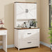 White Two Drawer Lateral File Cabinet