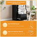 4 Drawer File Cabinet, Lockable Metal Vertical File Cabinet for Home Office