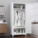 SeventyOneInch Industrial Metal Wardrobe Cabinet Hanging Rod