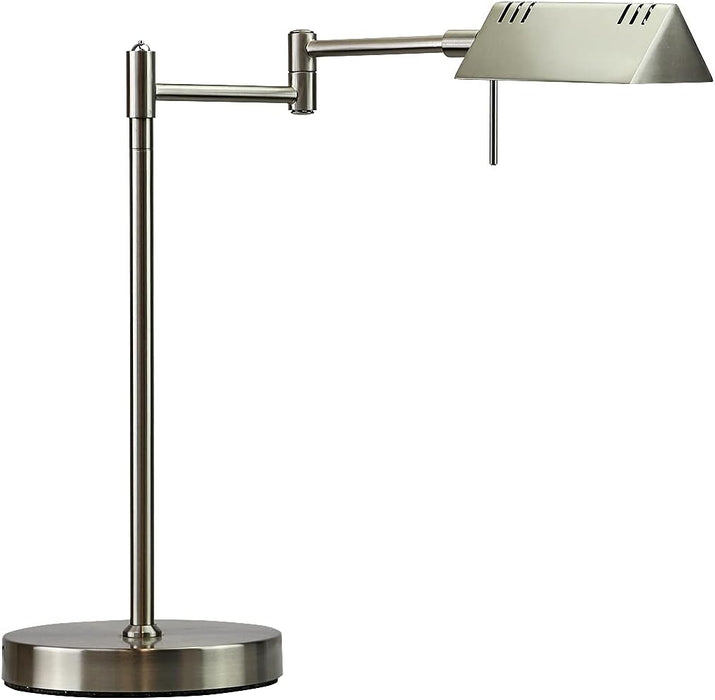 LED Pharmacy Table Lamp Brushed-Nickel Full-Range Dimming