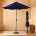 9FT Patio Umbrella with Fiberglass Ribs, Outdoor Market Table Umbrella with Crank and Tilt, UV Resistant Waterproof Canopy for Patio, Garden, Deck, Pool, Navy Blue