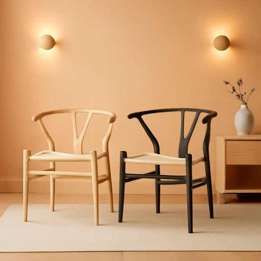 Hans Wegner Woven Seat Chair, Walnut/Natural