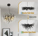 Crystal Chandeliers Adjustable Black Bronze Teardrop