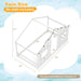 Twin Floor Bed LowProfile SolidWood LEDLights White