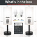 Bedside Table Lamps Set of 2-3 Color Temperatures Pull Chain Lamp with AC Outlet Charging Port, Small round Night Stand Lamps for Bedroom Guest Room Office, Bed Side Light with E26 LED Bulbs