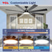 Commercial Grade Modern Black Ceiling Fan With Remote