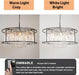 Black Modern Chandelier 23.6 Inch Dimmable Farmhouse