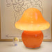 Mushroom Lamp Orange Glass Mushroom Table Lamp for Bedrooms, Living Room, Aesthetic Lamps for Bedroom, Cute Bedside Lamp