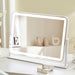 Vanity Mirror with Lights, 13.5" X 17.4" Makeup Mirror with Lights, Three Color Lighting Modes, and 5X Magnification Mirror, Smart Touch Control, 360°Rotation (White,Gift Box)