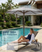 Patiokingdom 10FT Patio Umbrella with Push Button Tilt and Crank, Outdoor Market Umbrella with 8 Fiberglass Ribs, UV Protection Table Umbrella for Pool,Backyard,Garden,Deck