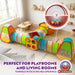 7Pc Kids Play Tent with 1 Big Ball Pit for Babies, 3 Play Tunnel for Toddlers, and 3 Pop up Tents Playhouse Bundle, Best Birthday Gift for Boys & Girls, Indoor & Outdoor Use Portable Play Center