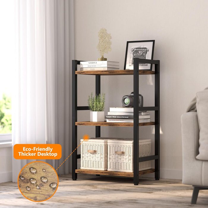 Narrow Bookshelf With Industrial Grade Steel Construction
