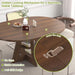 47.2"-63" Extendable round Dining Table for 4-8, Kitchen Table