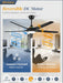 56 Inch Smart Ceiling Fan App Remote System