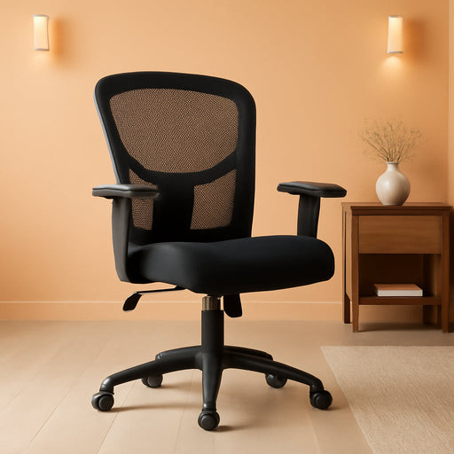 Big and Tall Office Chair 500Lbs Desk Chair Mesh Computer Chair with Lumbar Support Wide Seat High Back Task Executive Ergonomic Chair for Home Office (Black)