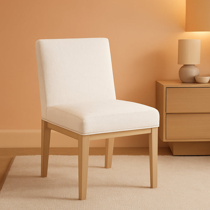 Kolbe Upholstered Dining Chair - Stain-Resistant Woven Fabric, 19.5" Seat Height, Ideal for 29-31 Inch Tables (Single Pack)