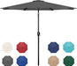 9' Patio Umbrella Outdoor Table Market Yard Umbrella with Push Button Tilt/Crank