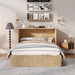 Full Size Murphy Bed Cabinet Natural OakWoodFinish