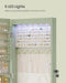 6 Leds Mirror Jewelry Cabinet, 47.2-Inch Tall Lockable Wall or Door Mounted Jewelry Armoire Organizer with Mirror, 2 Drawers, 3.9 X 14.6 X 47.2 Inches, Laurel Green UJJC093C01